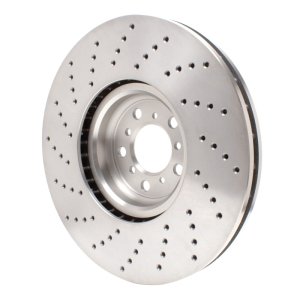 BMW X6 Brake Rotor (1) - Right Front - R1 Concepts - Drilled - `15-`19